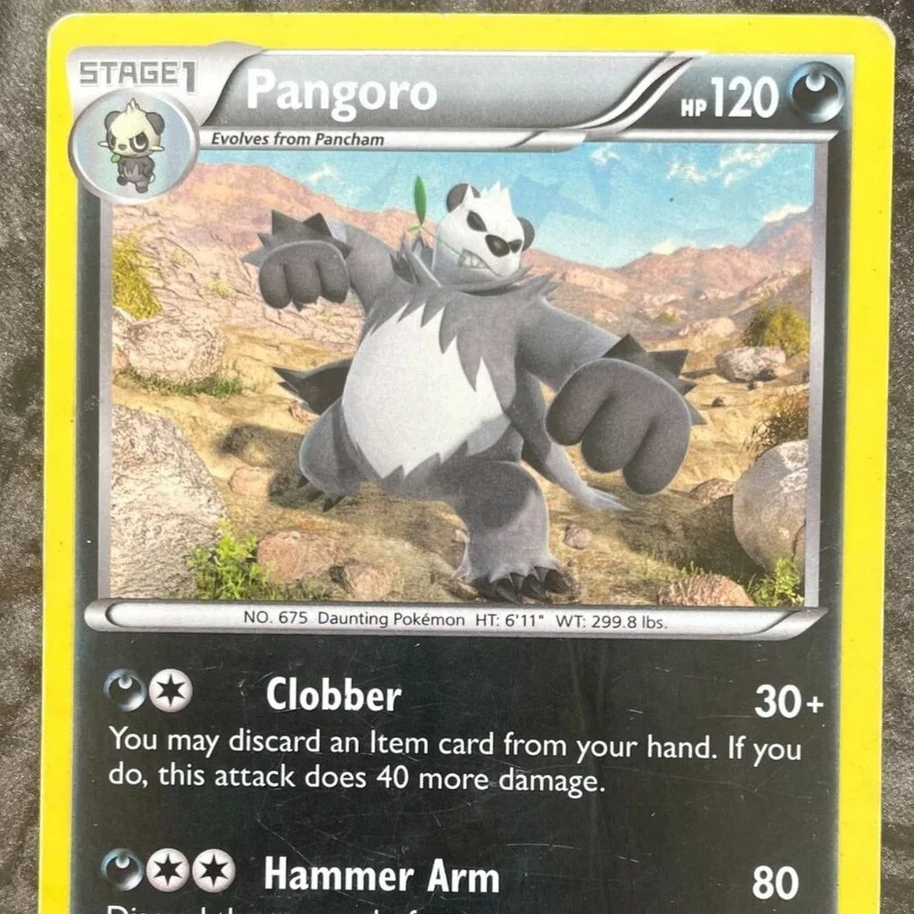 Pokemon Card Pangoro Stage 1 68/111 2014 Holo Rare Furious Fists